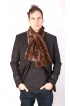 Mink fur scarf - Brown mink fur remnants